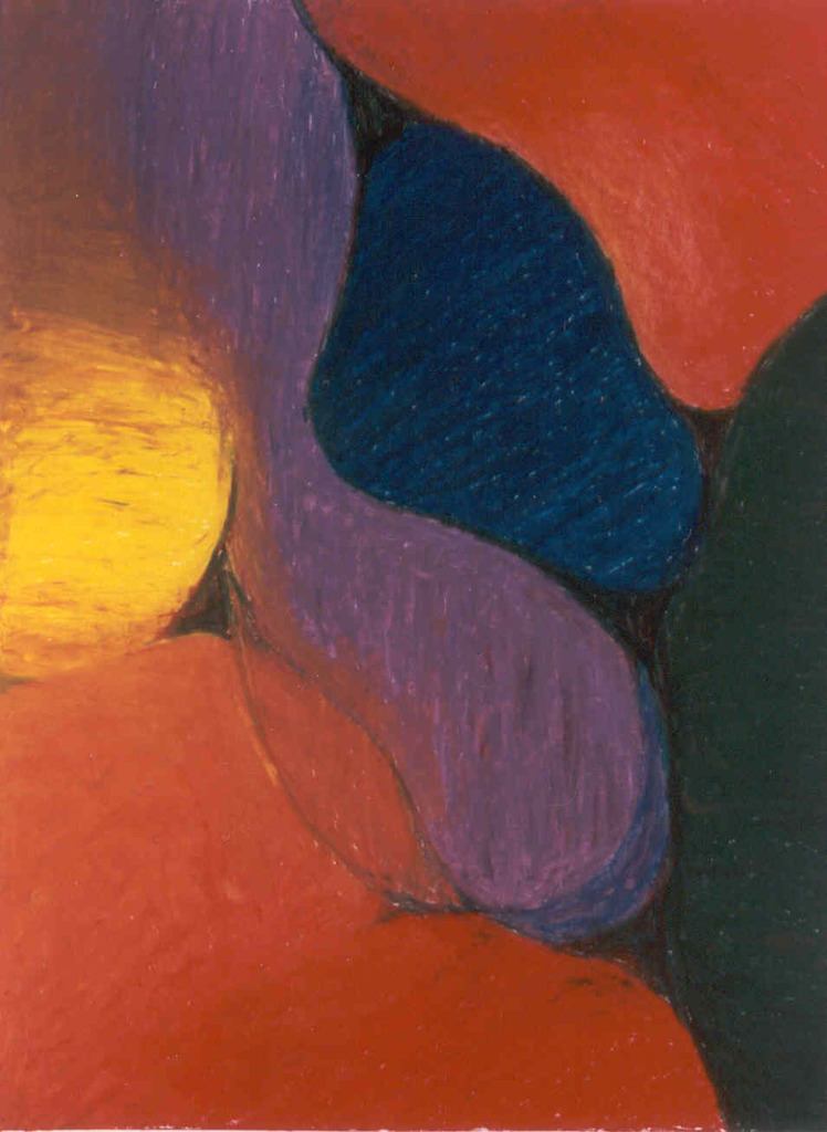 Rondall Reynoso, Untitled, oil Pastel, 24" x 18", 1999