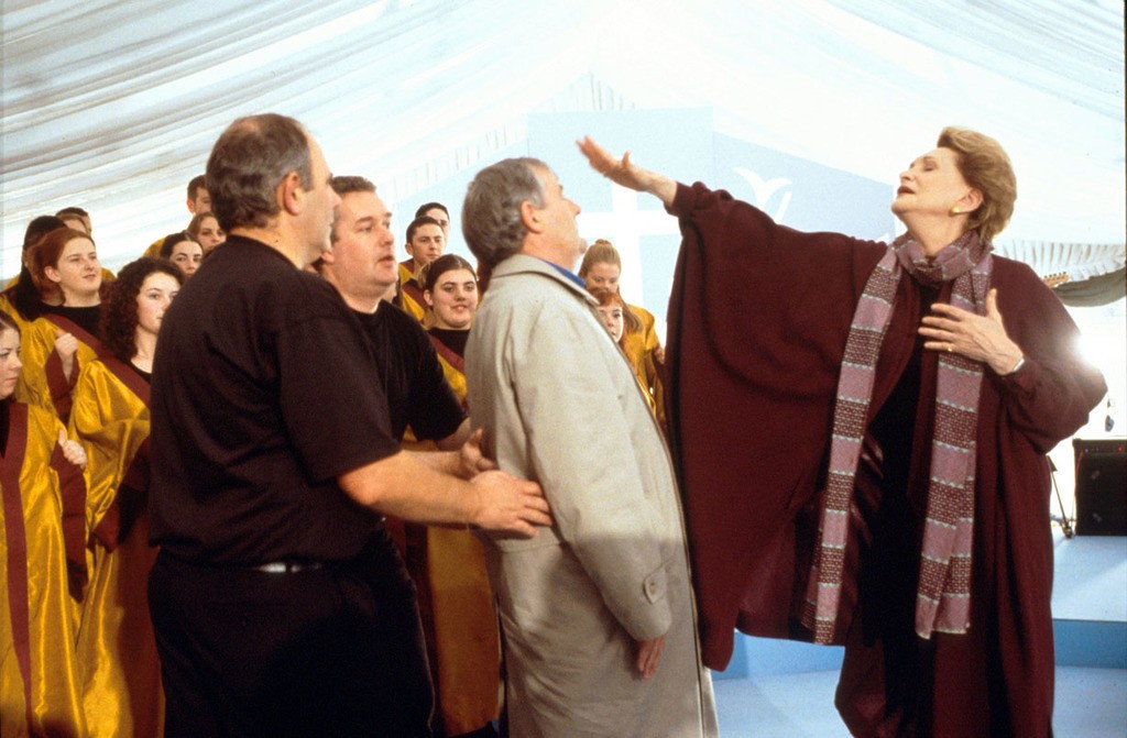 Why Have We Never Heard of the Charismatic Takeover of Louisiana College? Woman preacher slaying a man in the spirit