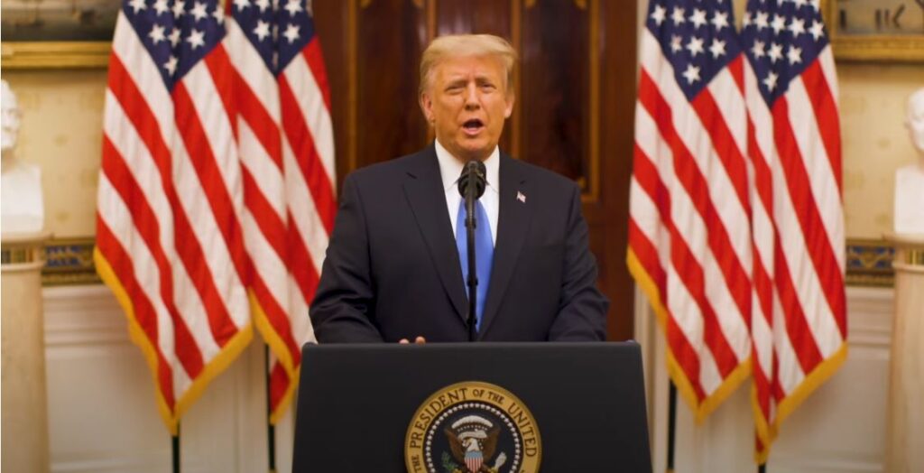 Trump wishes luck to and encourages prayers for the Biden administration Trump Farewell