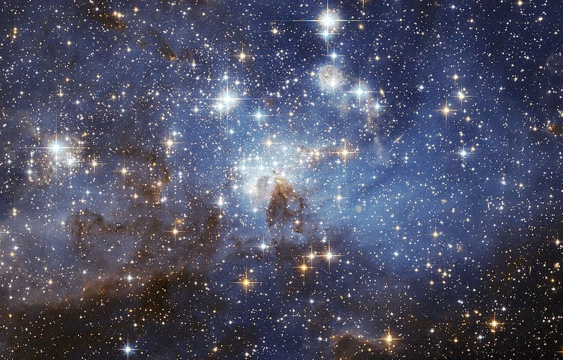I have begun to wonder if we have not found God A photo of stars in the sky.