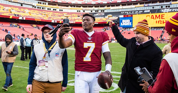 Steelers' Dwayne Haskins remembered for his faith Dwayne_Haskins_2019_(cropped)