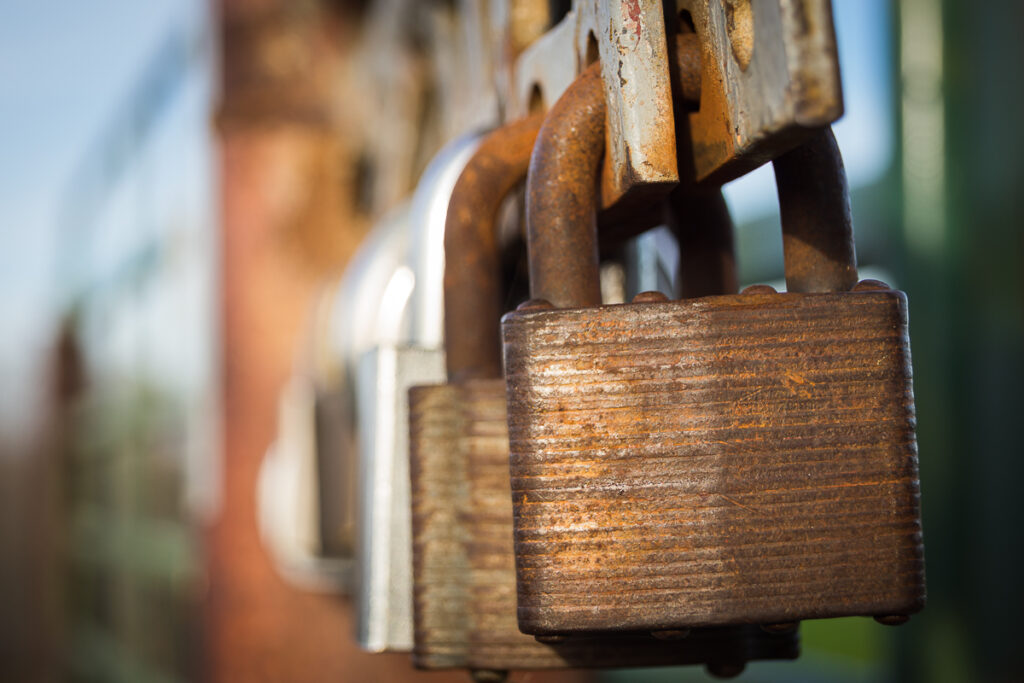 Polygamy and the Protestant Reformers Rusted locks on a gate