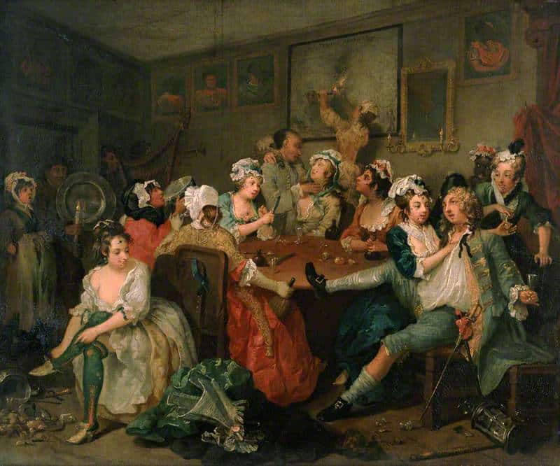 The painting "The Orgy"