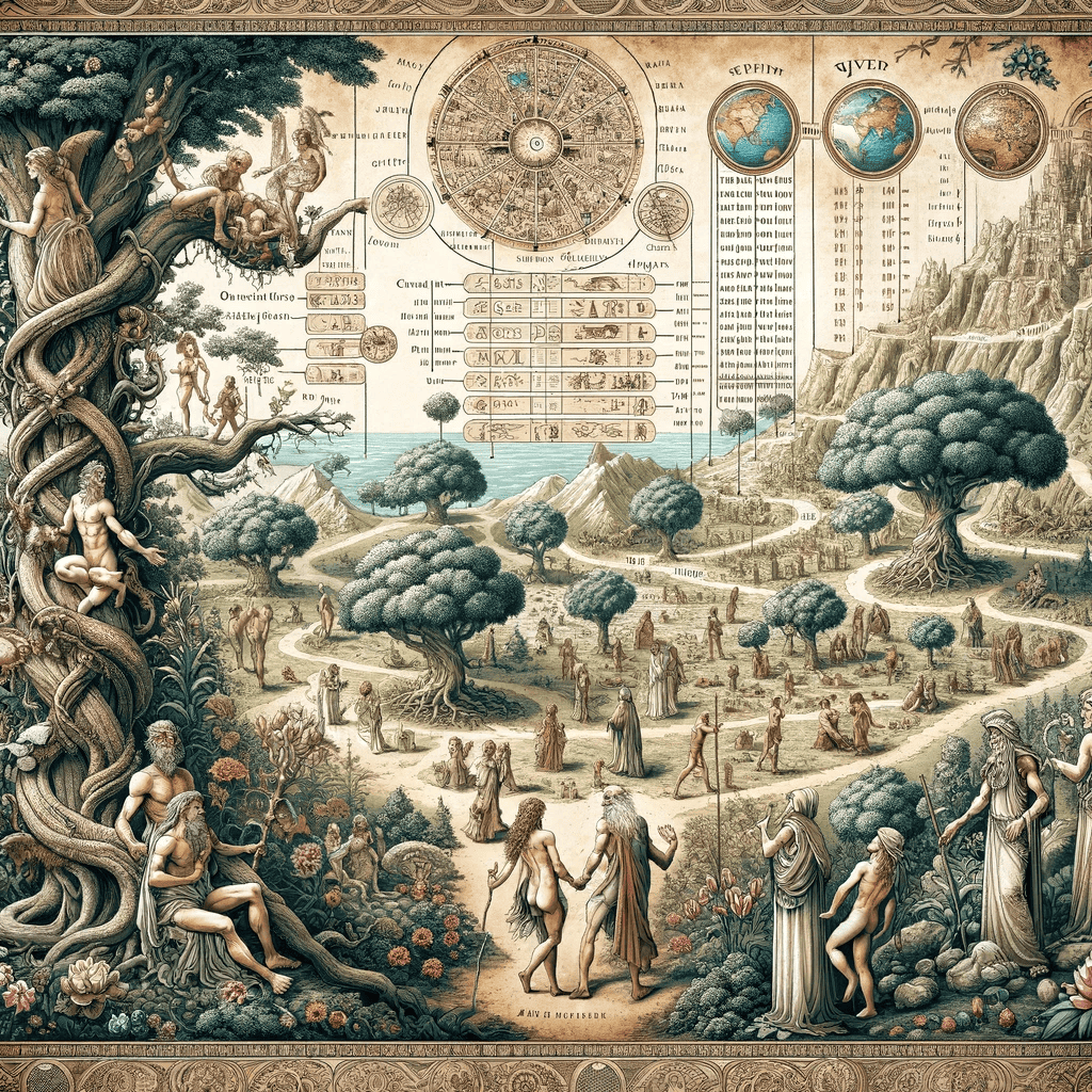 The genealogies from the Bible from creation on.