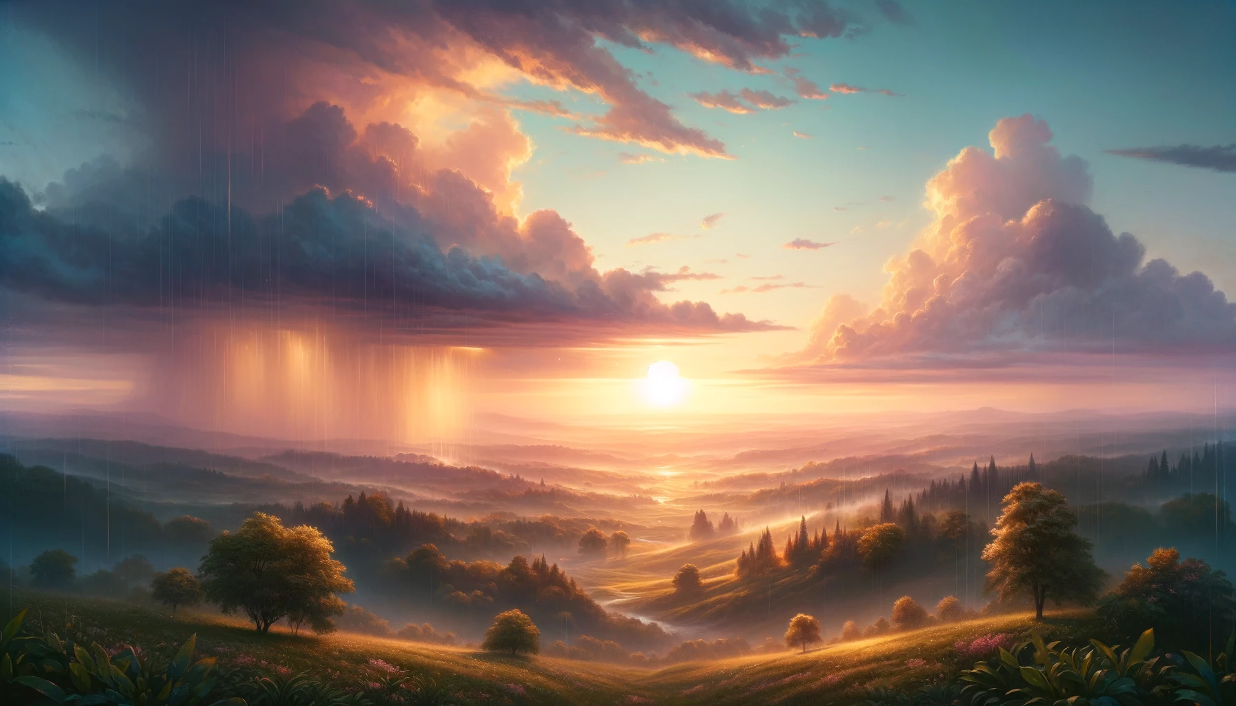 A beautiful sunrise symbolizing certainty and faithfulness, with the sky painted in soft hues of orange and pink.