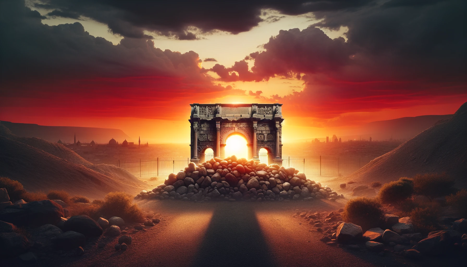 A sunset scene symbolizing closure and transition.