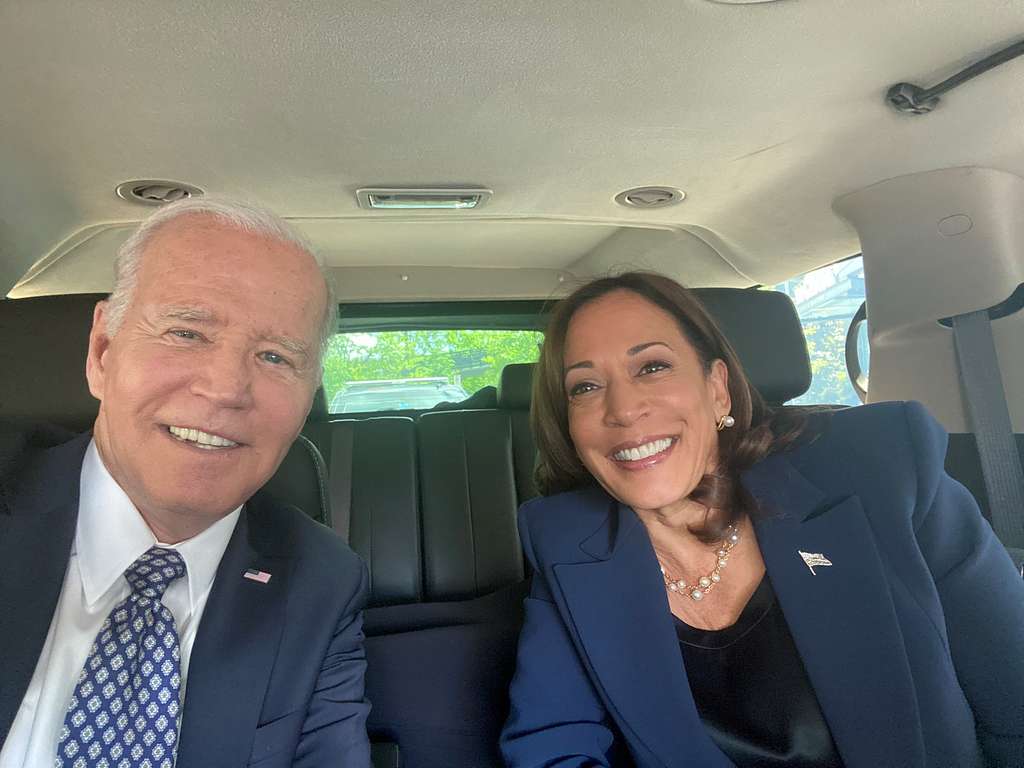 President Biden with Vice President Harris