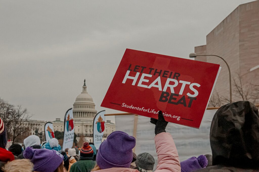 Pro-Life leaders challenge new GOP platform amid internal divisions A prolife sign is shown being held up.