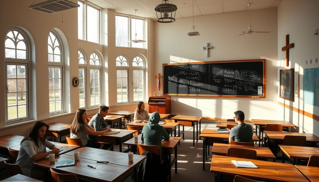 Catholic College Classroom Scene Catholic College Classroom Scene