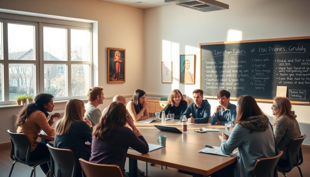 Christian college class size Christian college class size