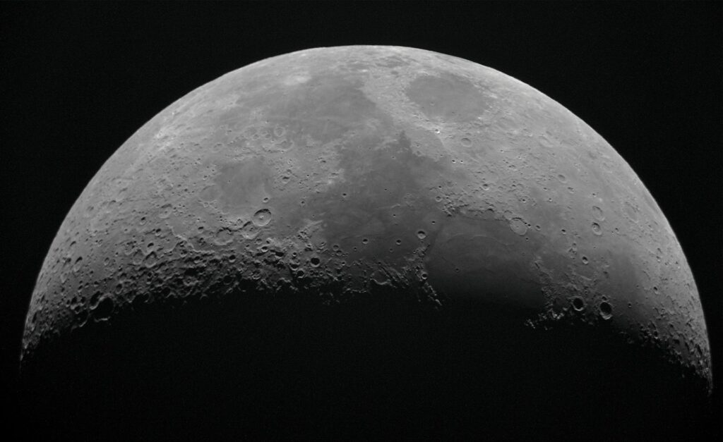 James Linzeyโs hymn: Bridging faith and space exploration A close up of the moon.