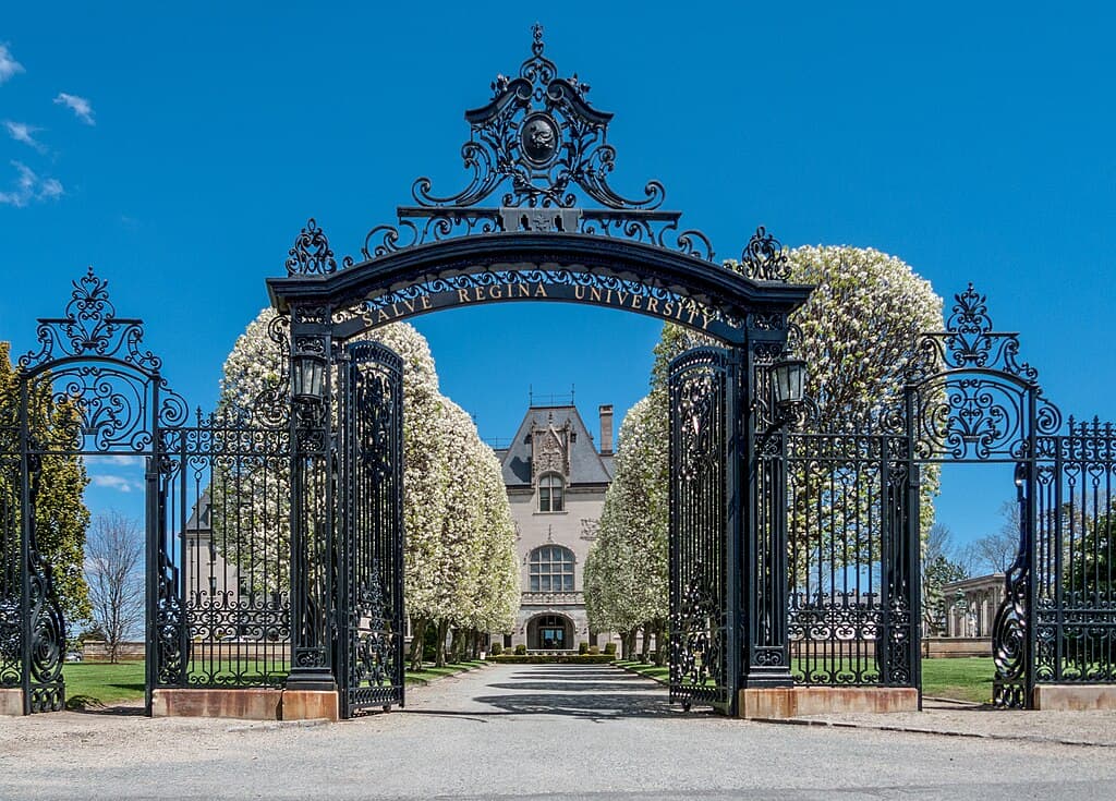 Salve Regina University gates Newport Rhode Island Salve Regina University gates