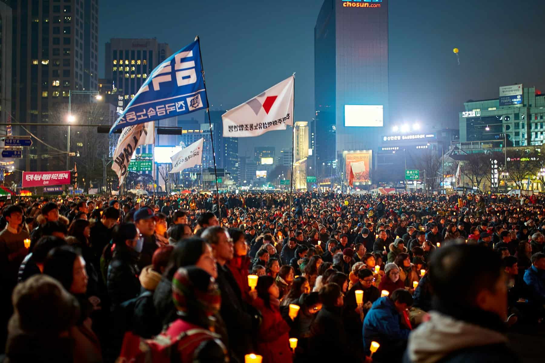 Protest in South Korea