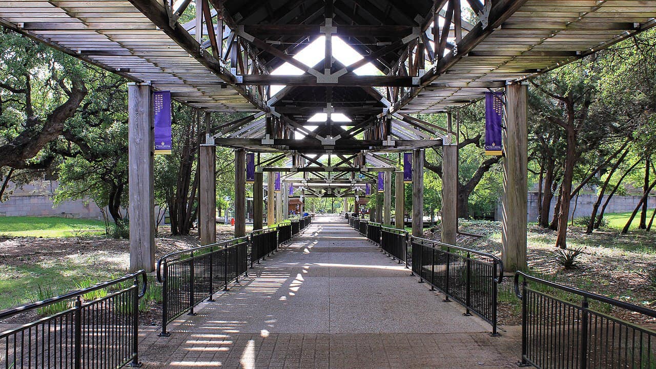 Concordia University Texas walkway Concordia University Texas walkway
