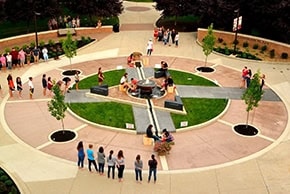 Indiana Wesleyan University plaza