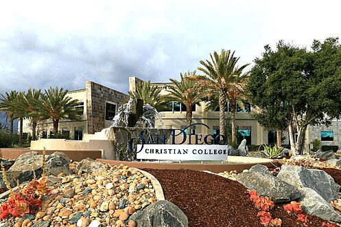 San Diego Christian College sign