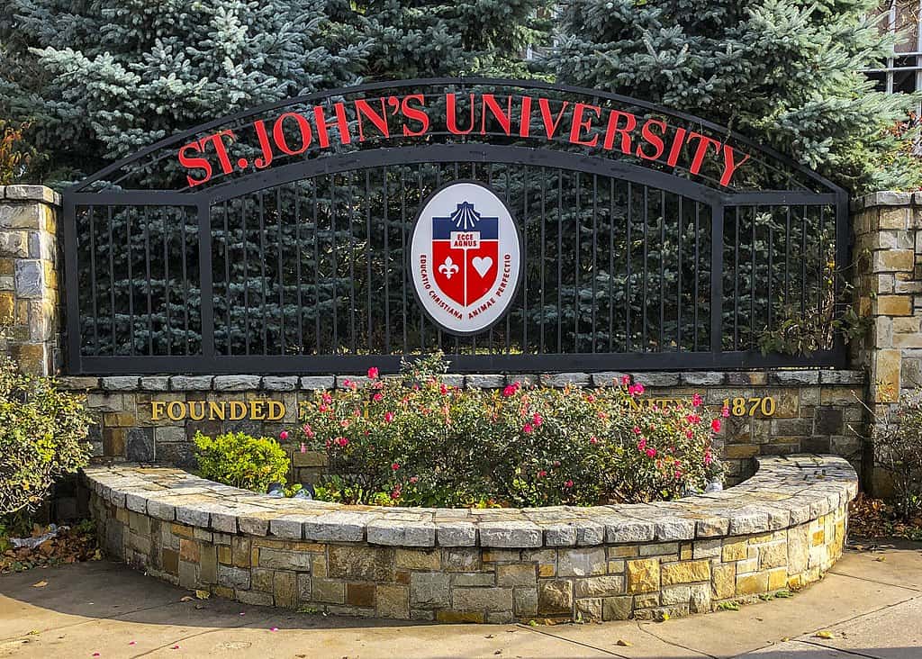 St Johns University gate St Johns University gate