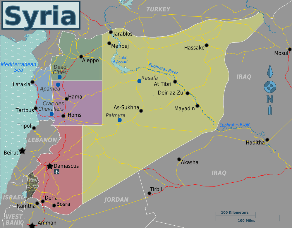 Syrian Christians fear persecution amid sectarian violence Map of Syria