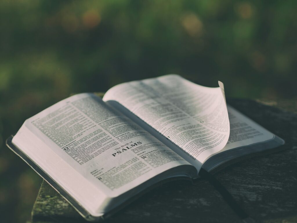 Trump administration’s NEH cuts shut down Duke’s Psalms scholarship A Bible outside, and open to the book of Psalms.
