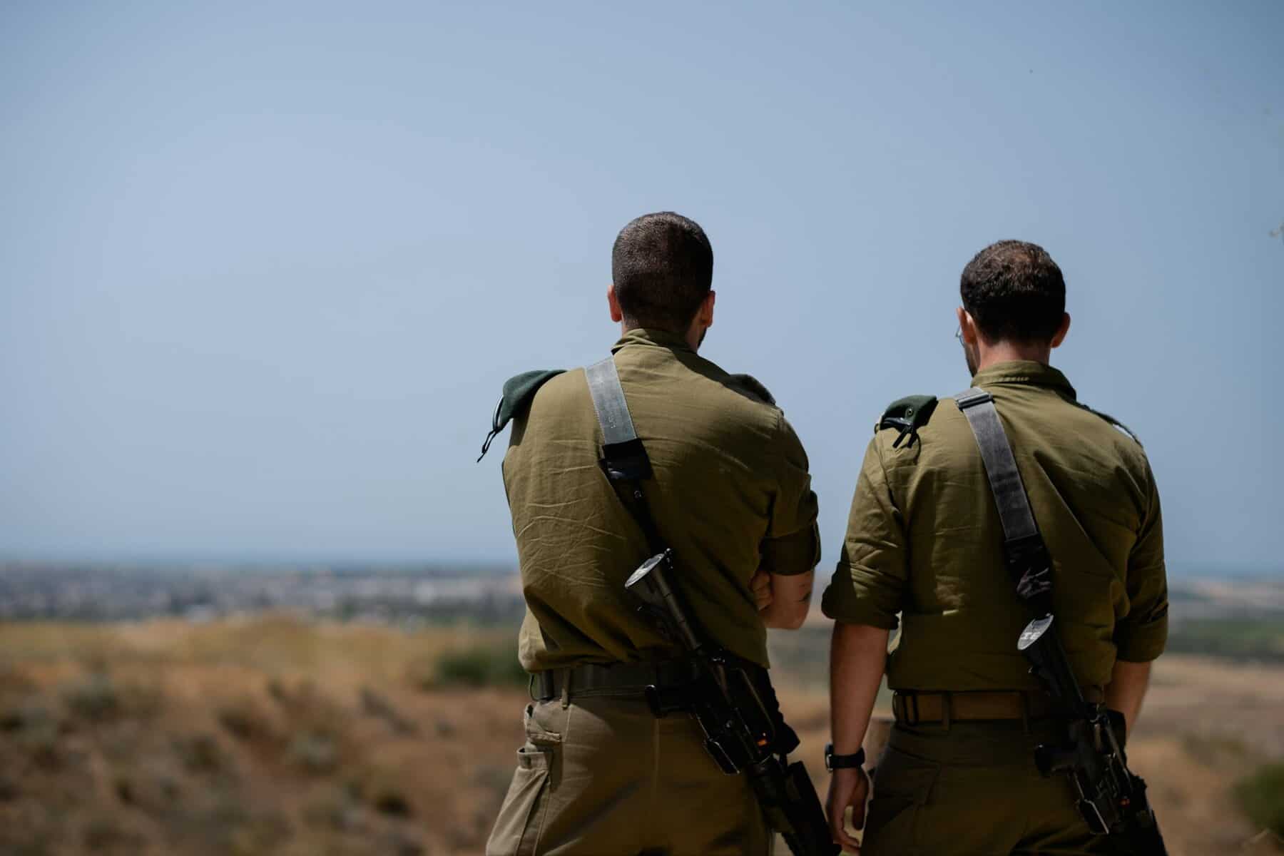 Israeli intelligence offers from behind.