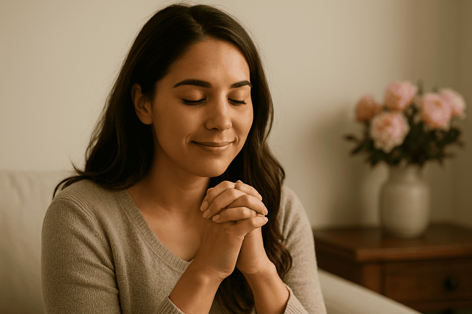 Daughter-in-law praying