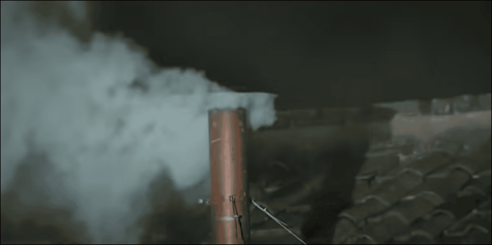 White smoke from the Vatican , Sistine Chapel.
