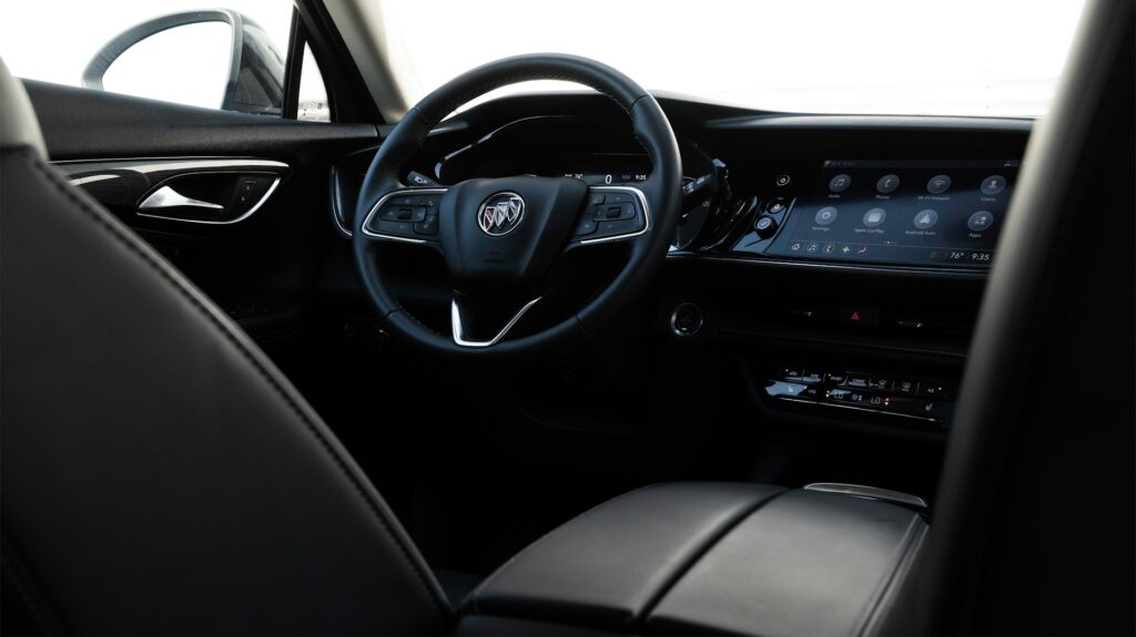 Interior of a Buick.