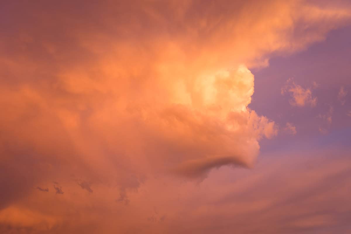 Clouds at sunset