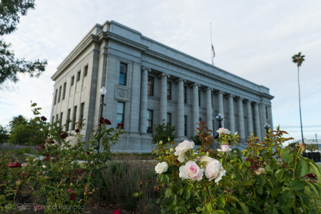 An old columned courthouse