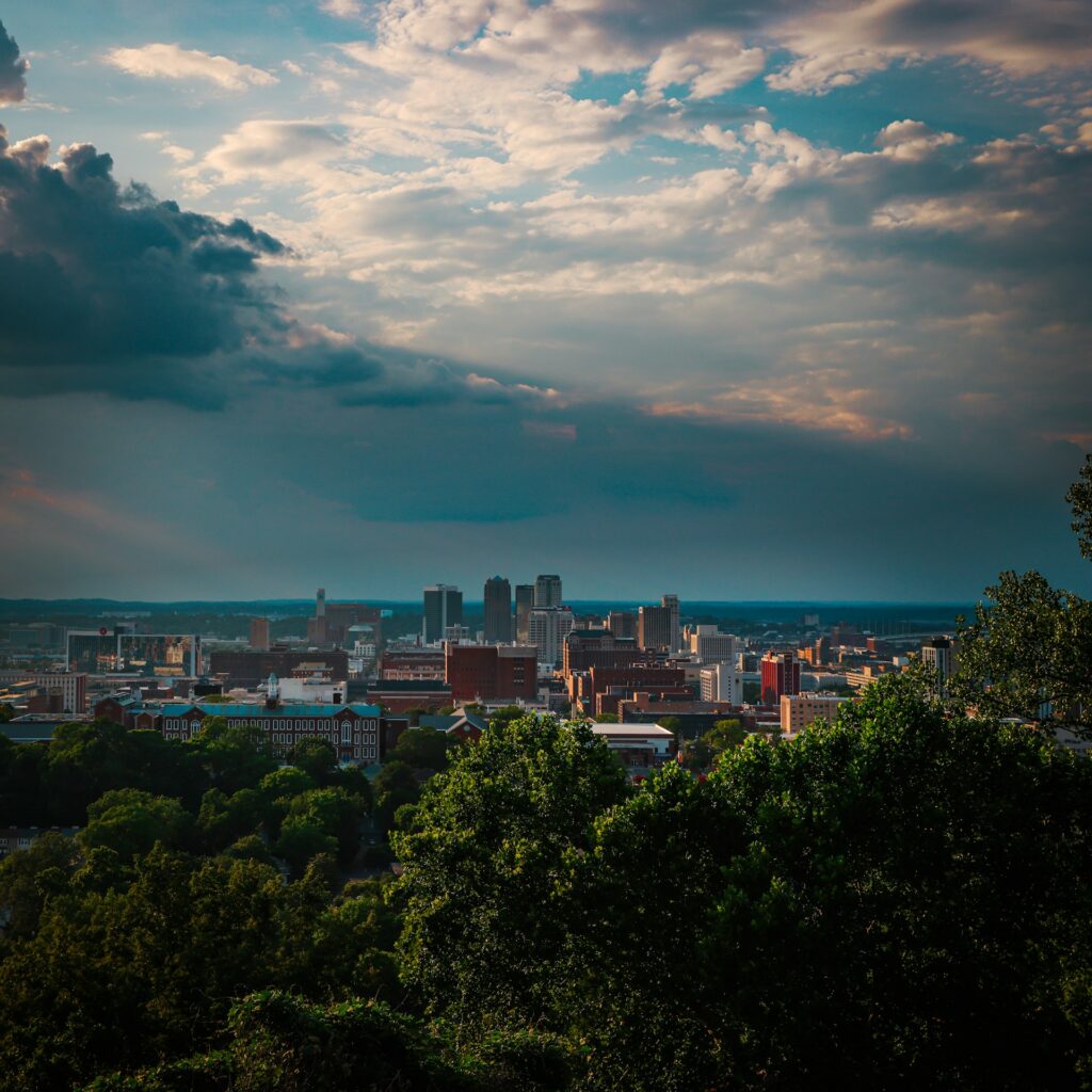 Aerial view of Birmingham, AL.