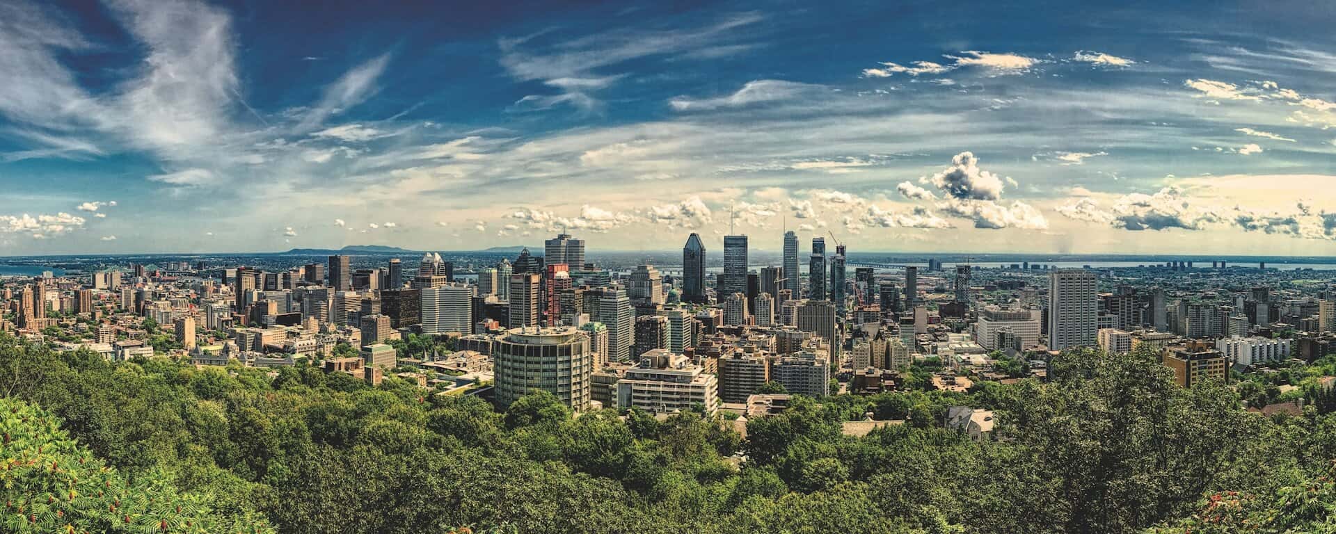 Montreal skyline view.