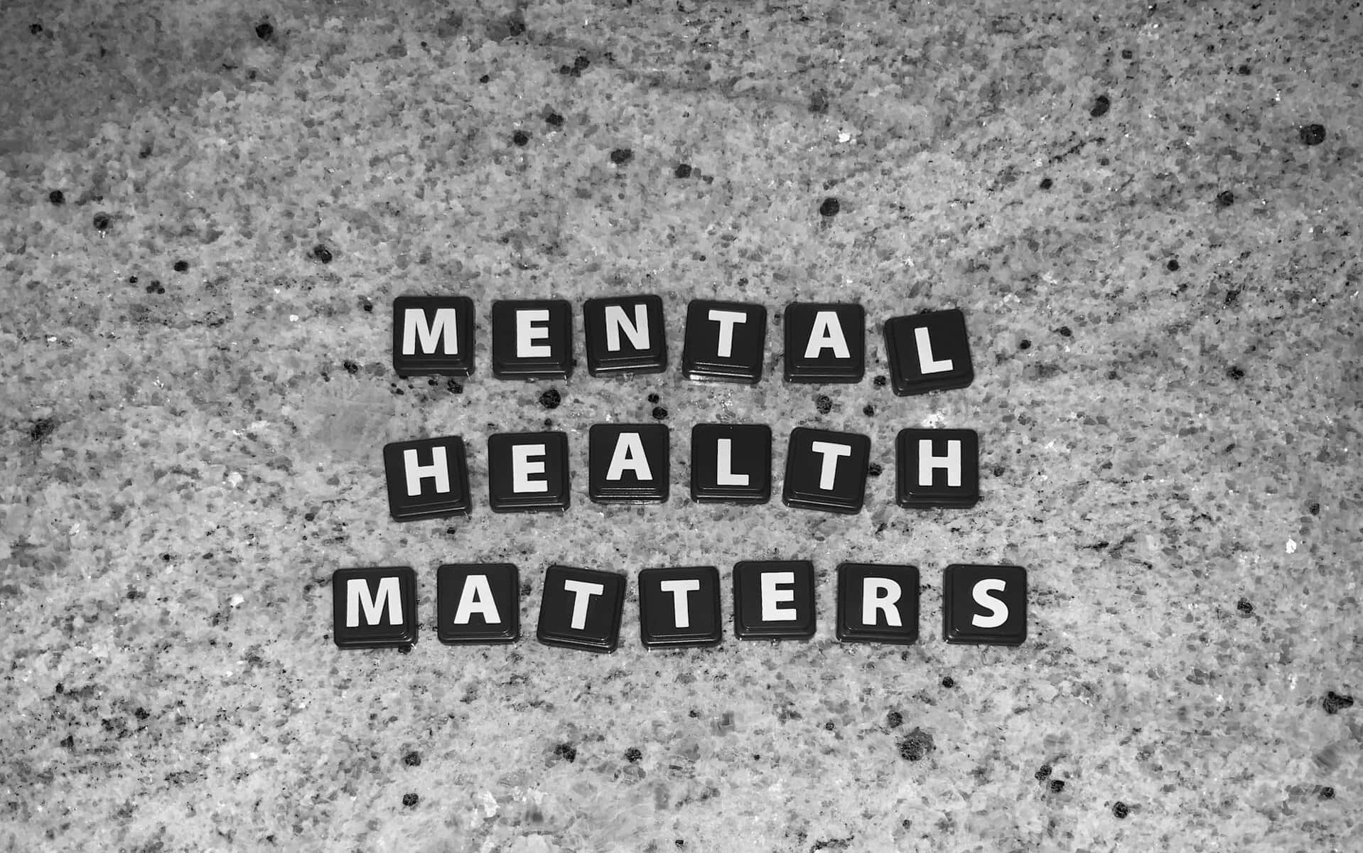 tiles that say Mental Health Matters