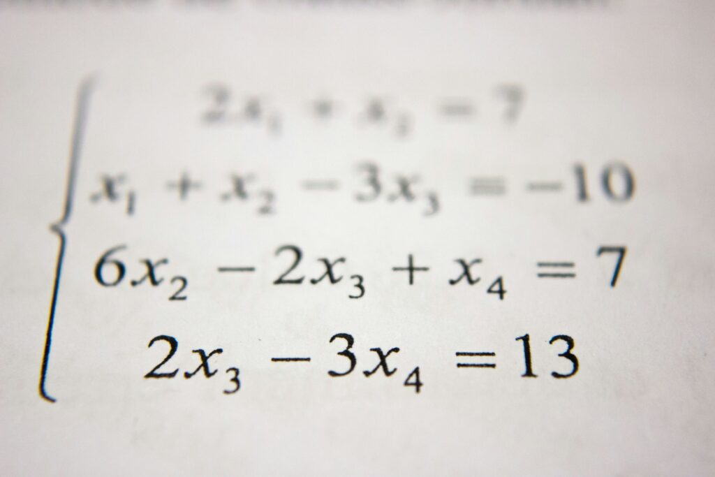 Urgent Wake-Up Call: The math crisis hitting middle schools An algebraic equation on a piece of white paper.